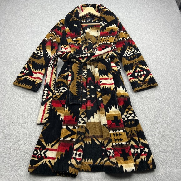 Pendleton Other - Pendleton Nehalem Robe Womens Small Aztec Southwestern Belted Cotton Terry Wrap